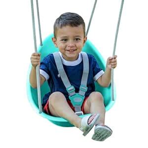 Swurfer Coconut Toddler Swing – Comfy Baby Swing Outdoor, 3- Point ...