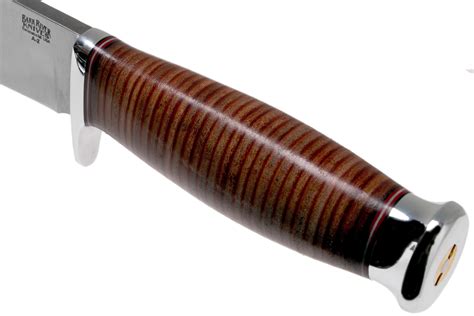 Bark River Teddy 2 A2 Stacked Leather Single Quillion outdoor knife ...