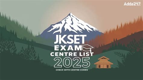 JKSET Exam Centre List 2025, Check with Centre Codes