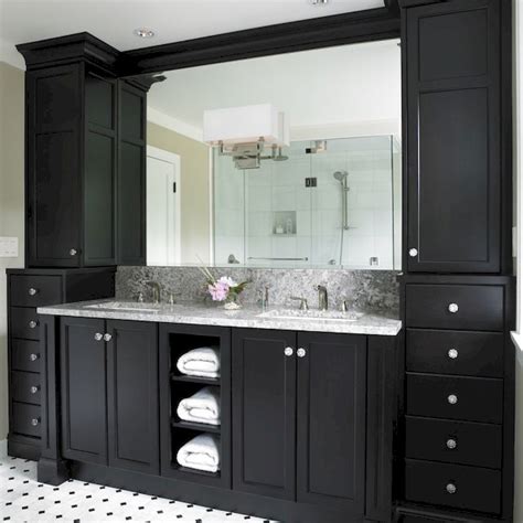 Bring The Elegance Of Black Bathroom Cabinets To Your Home - Home Cabinets