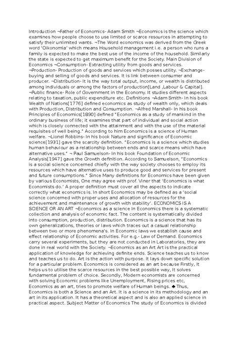 Nature and Scope of Economics: Understanding the Science and Art of ...