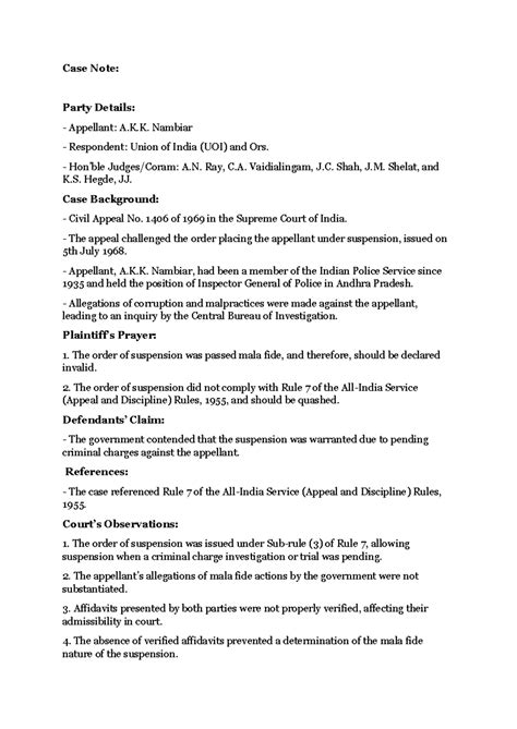 Case Note verification affidavit - Case Note: Party Details: Appellant ...