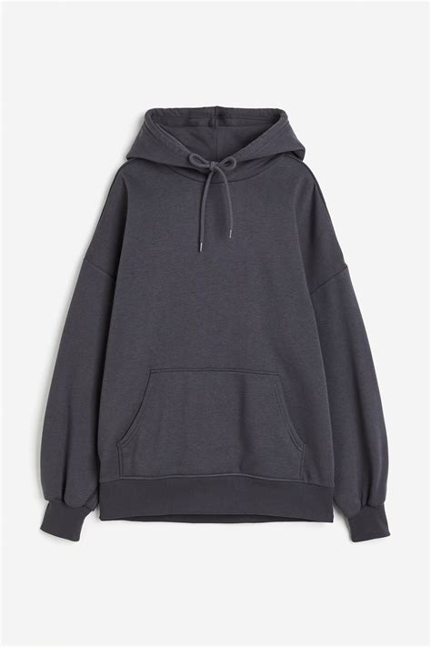 Oversized hoodie - Dark grey - Ladies | H&M GB