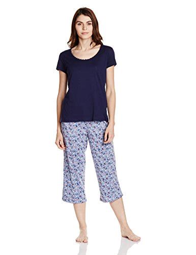 Buy Marks & Spencer Women's Cotton Pyjama Set (4184F_Multicoloured_4XL ...