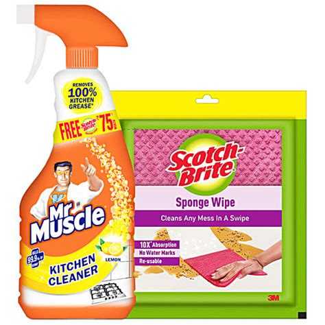 Buy Mr. Muscle Kitchen Cleaner - Lemon Online at Best Price of Rs 175 ...