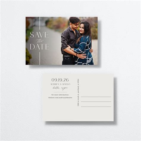 Everlasting Save The Date Postcards | The Knot