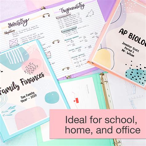 Buy BAZIC 3 Ring Binder 1 Economy View Binders Pastel Color, 175 Sheets ...