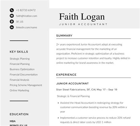 MBA Application Resume Format 的图像结果