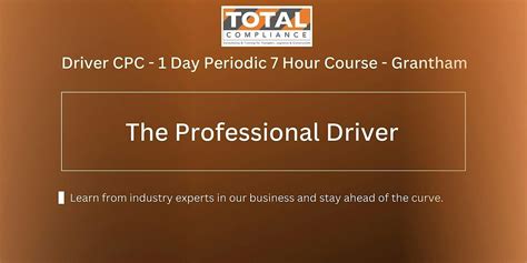 Driver CPC - 1 Day Periodic 7 Hour Course/ Professional Driver ...