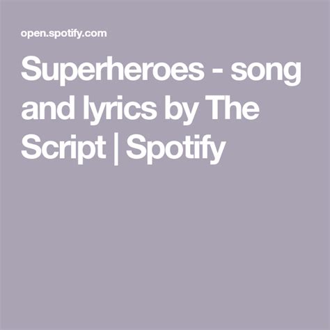Image result for Chanson Superheros Script