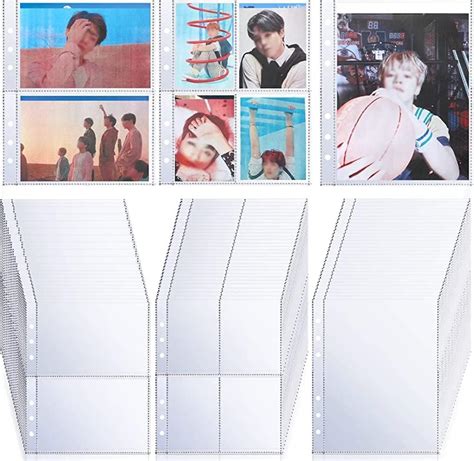 Careflection 20 Pieces Random Holographic Flashing Card Sleeves ...