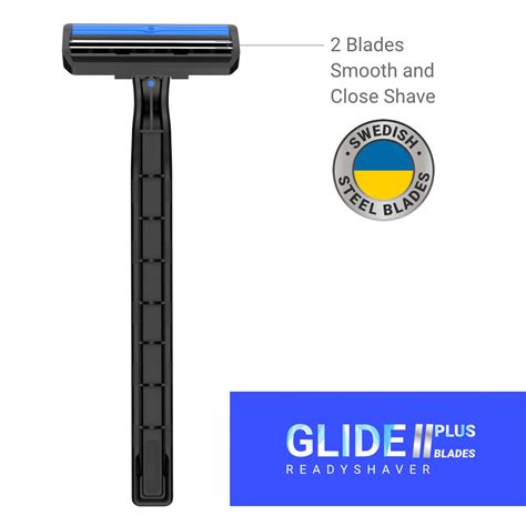 Buy ZLADE GLIDE II PLUS READYSHAVER TWIN BLADE DISPOSABLE SHAVING RAZOR ...