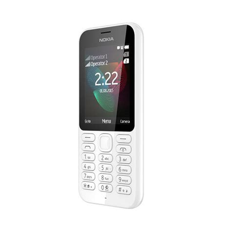 Nokia 222 DS sa numeričkom tastaturom, Bela, Dual Sim, 2.4", 2.0 Mpix