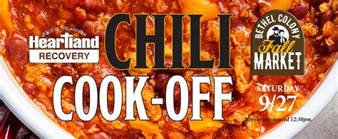 Heartland Recovery Chili Cook-Off 2025, Historic Bethel German Colony ...