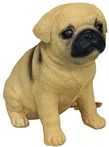 JAI Beautiful Cute Puppy Dog Pug Breed Animal Statue Sculpture Figurine ...