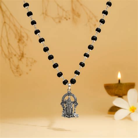 Buy Silver Capped Lord Murugan Pendant Online - Divine Hindu