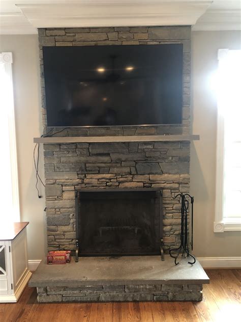 Stone Fireplace TV Mount – Fireplace Guide by Chris