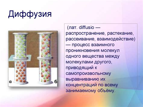 Диффузия вокруг нас - презентация онлайн
