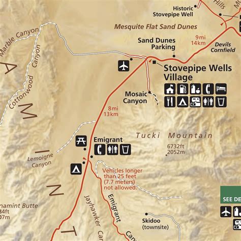 Death Valley National Park Map by US National Park Service | Avenza Maps