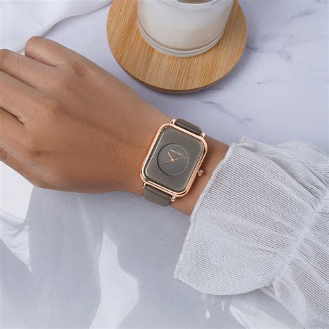 Joker & Witch Utopia Rosegold Grey PU Strap Watch For Women