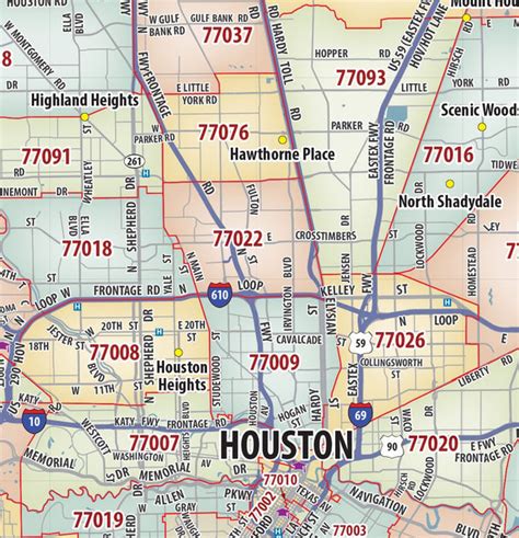 Image result for Houston Zip Code Map
