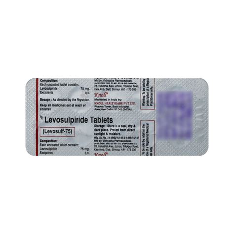 LEVOSULF 75 TABLET 10'S, Price, Composition & Generic Alternatives ...