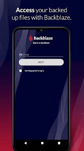 Image result for Backblaze Mobile-App