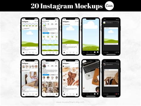 20 Editable Instagram Mockup Templates, Social Media Mockup Templates ...