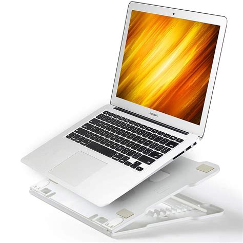 URBAN KINGS Abs Plastic Laptop Stand for Desk, Adjustable 8 Angle ...