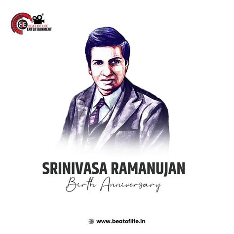 Srinivasa Ramanujan Birth Anniversary Wishes - Beat of Life Entertainment