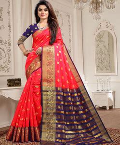 Buy Karmnath Woven, Paisley, Self Design Banarasi Pure Silk, Cotton ...