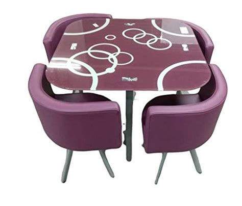 SK Creation Dining Table Set (Purple) 4 Seater : Amazon.in: Home & Kitchen