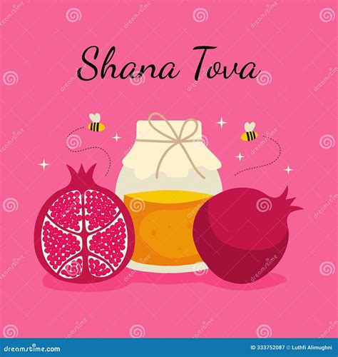 Vector Shana Tova Poster Template | CartoonDealer.com #333752087