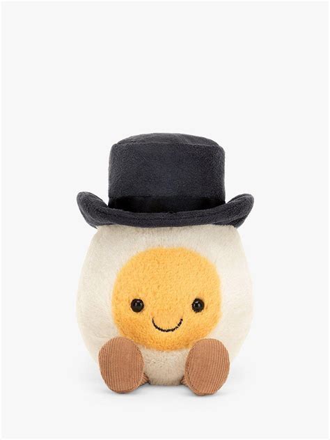Jellycat Amuseables Boiled Egg Groom Soft Toy, White