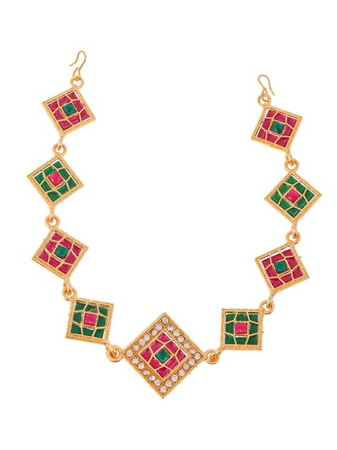 Buy Gold Plated Traditional Wedding Head Chain for Women Online at ...