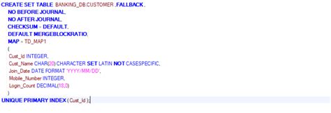 Image result for CreateTable Syntax SQL Teradata