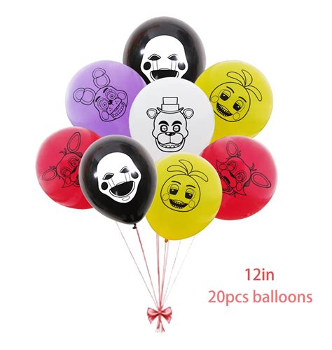Five Nights at Freddy Party Supplies Set Include Banner, Hanging Swirls ...
