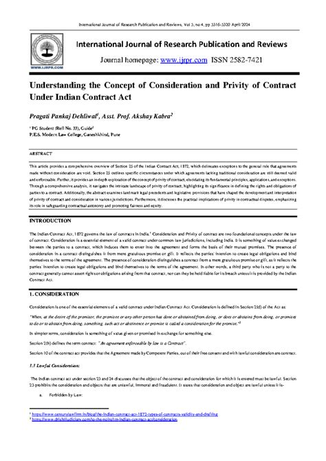 Understanding Consideration & Privity of Contract Under Indian Law ...