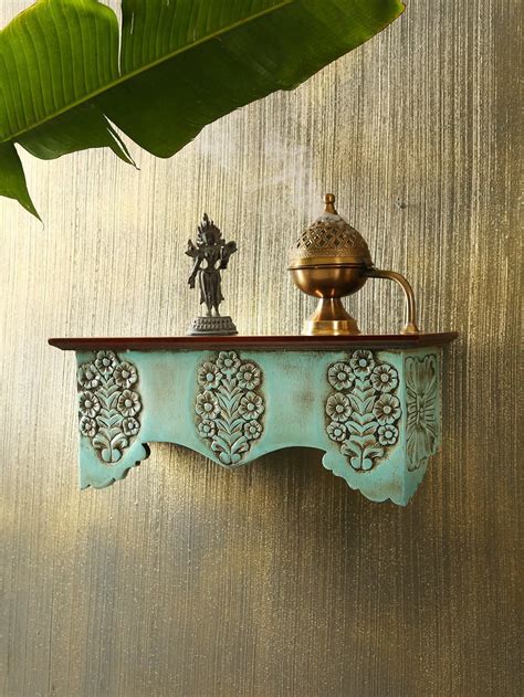J.L.HOME DECOR Hand Carved Vintage Finish Wall Shelves Wall Shelf in ...