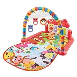 BabyGo Tummy Time Gym Mat Kicking and Playing Piano Infant Musical ...