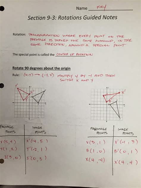 Image result for Geometry Rotations Notes