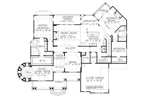 5 Bedroom Costal House with Lighthouse House Plan 10510 - Plan 10510