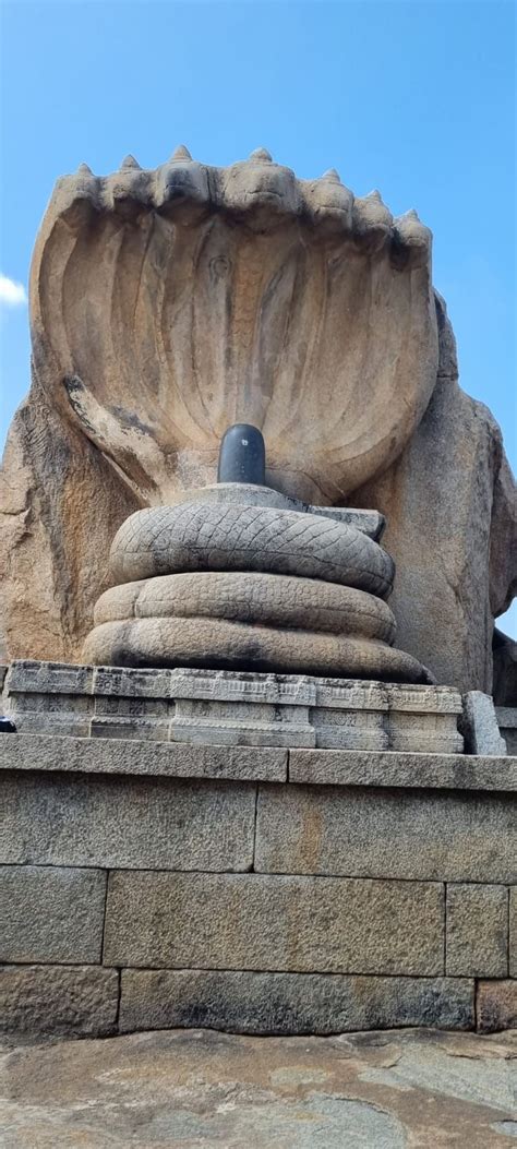 A mythical bird and hanging pillars - Lepakshi