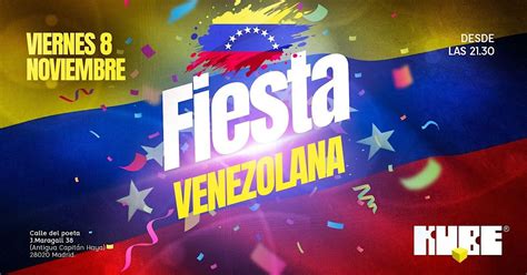 Fiesta venezolana con invitación a catering y regalos, Kube Madrid, 8 ...