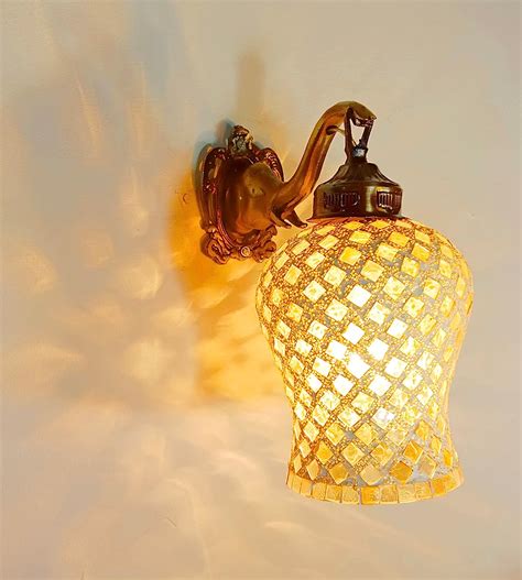 Frecons PR Star Antique Brass Elephant Base and Laster Mosaic Doom Wall ...