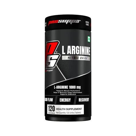 Prosupps L-arginine 1000mg, Nitric Oxide Booster [120 Tablets] - Halt