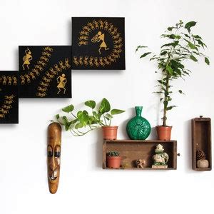 Buy Warli Art // Warli Painting // Canvas Set of 3 // Indian Folk Art ...