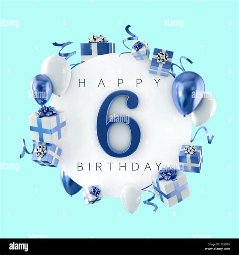 Images Of Animated Happy 6th Birthday Girl