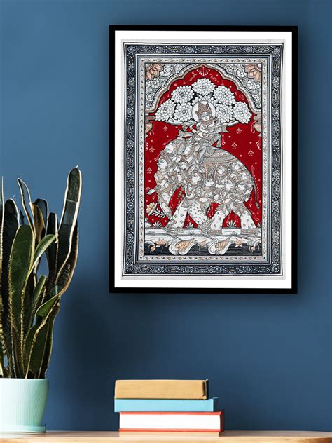 Buy Crimson Enchantment Sacred Flames of Majesty Pattachitra Paintings ...