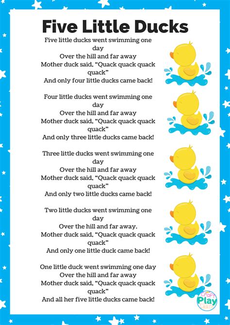 Being one of the most popular rhymes out there, Five Little Ducks may ...